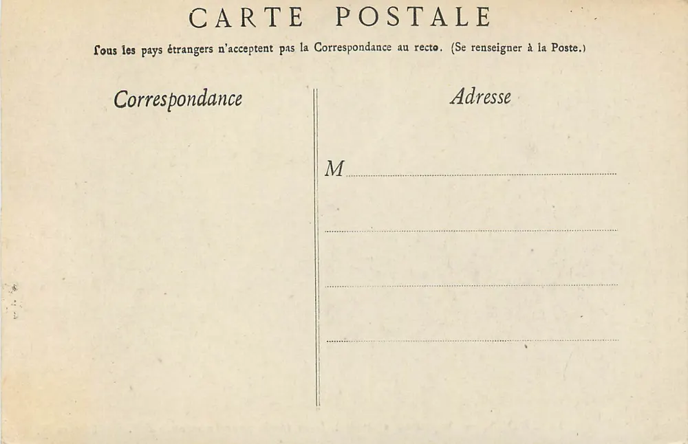 Lourdes — Septième station : Jésus tombe pour la seconde fois — Édition F.V. - Verso