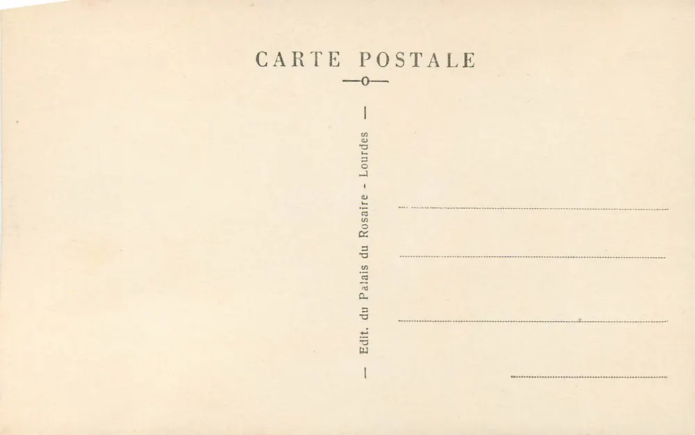 Lourdes — O Monumento Interallié — Editor: Édit. du Palais du Rosaire - Verso
