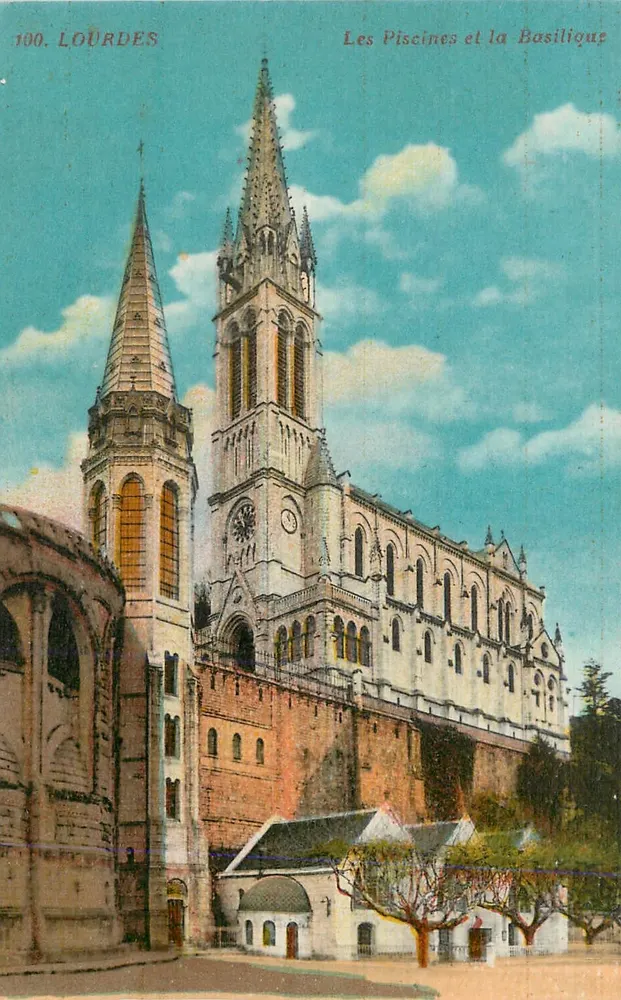 Lourdes — As piscinas e a Basílica — Edit. do Palácio do Rosário - Frente