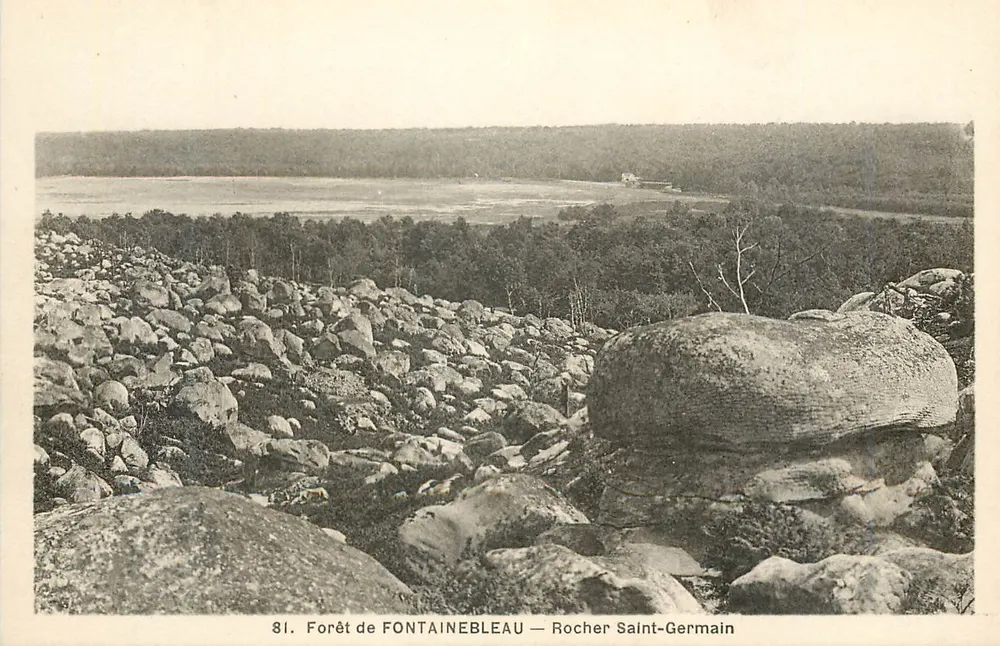 Floresta de FONTAINEBLEAU — Rocher Saint-Germain — série 81 - Frente