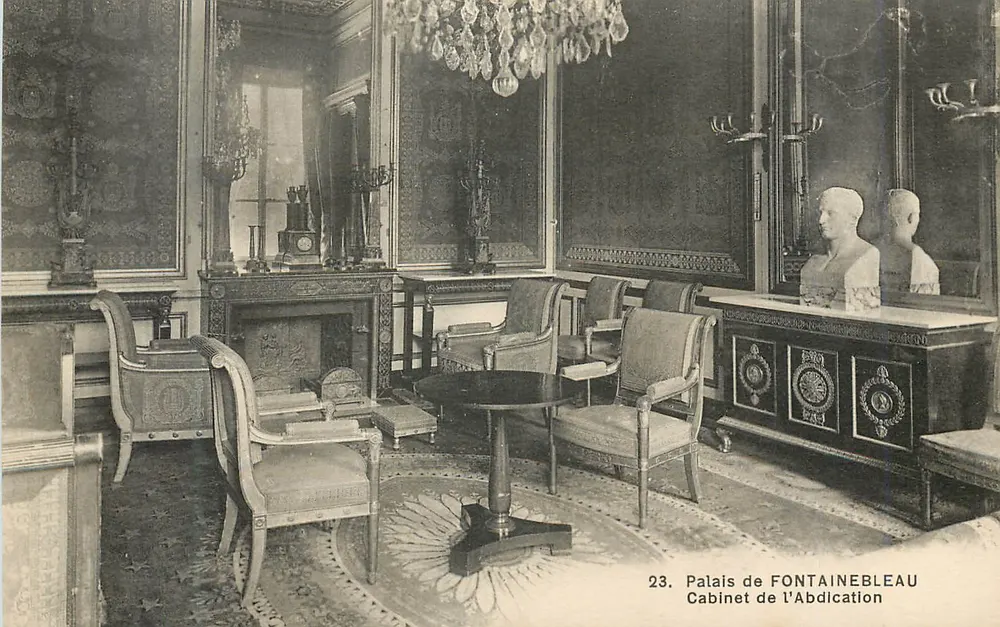Schloss FONTAINEBLEAU — Cabinet der Abdikation — n°23 - Vorderseite