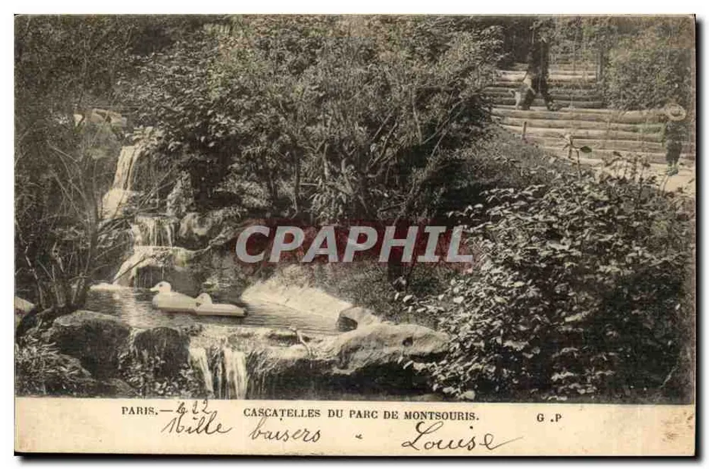 Cascadelles des Parks von Montsouris — Paris — G.P. — G. Pille Bausero - Vorderseite