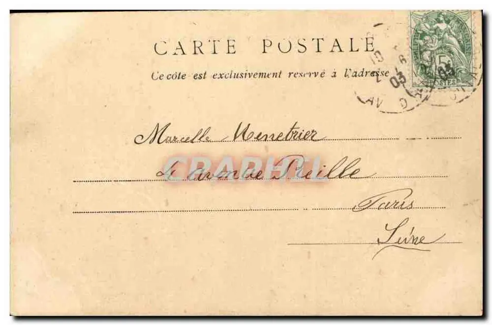 Cascadelles des Parks von Montsouris — Paris — G.P. — G. Pille Bausero - Rückseite