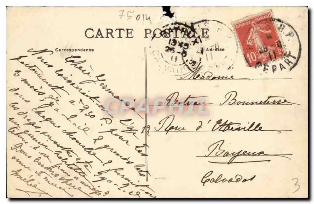 Paris – Parc Montsouris und das Observatorium — F.F. Paris - Rückseite