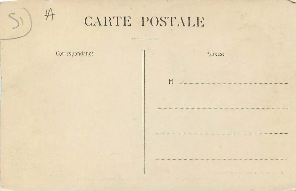 Saint-Martin-d'Ablois — Le Sourdon — Fonte principal — Edição das Novas Galerias, Epernay - Verso