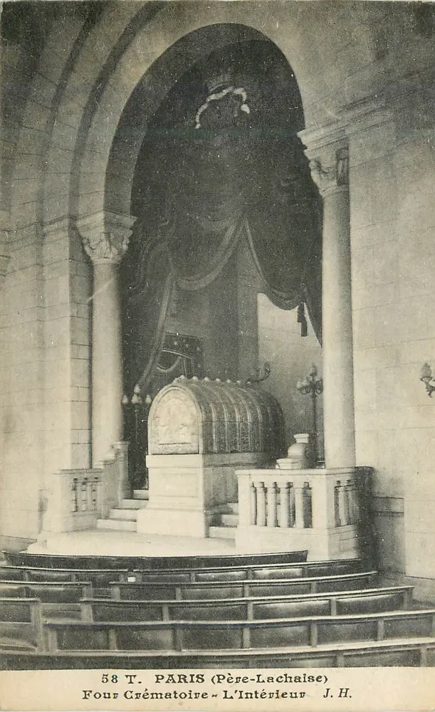 Four Crématoire - L'Intérieur — Paris (Père-Lachaise) — J.H. n°58 T. - Recto