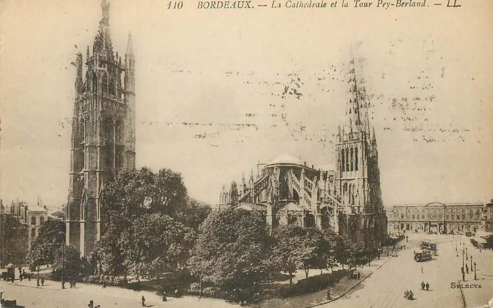 Bordeaux — Die Kathedrale und die Tour Pey-Berland — Selecta, n°110 - Vorderseite