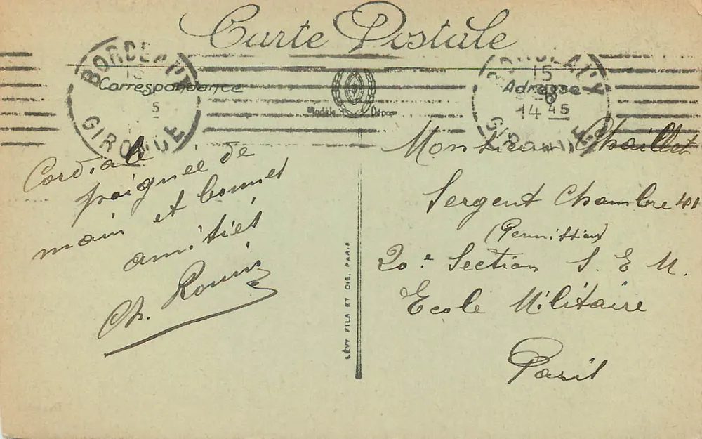 Bordeaux — Die Kathedrale und die Tour Pey-Berland — Selecta, n°110 - Rückseite