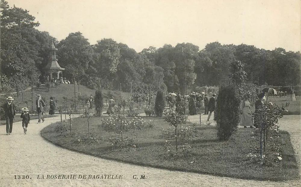La Roseraie de Bagatelle — C.M. — n° 1330 - Frente