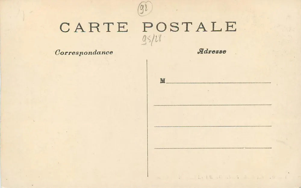 La Roseraie de Bagatelle — C.M. — n° 1330 - Verso