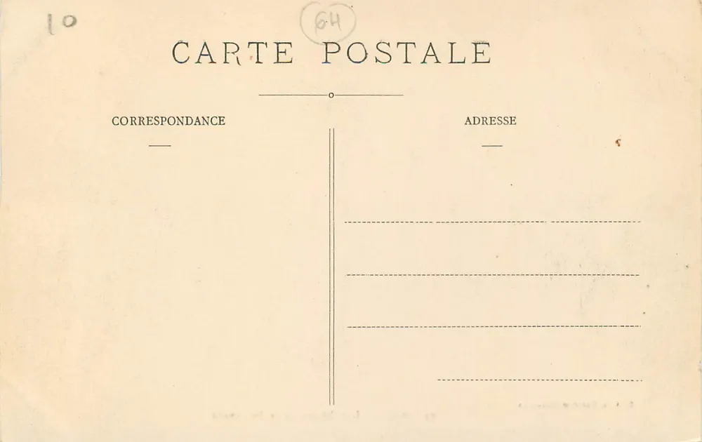 PAU — O Castelo e o Boulevar — Édition Galeries Modernes, n°24 - Verso
