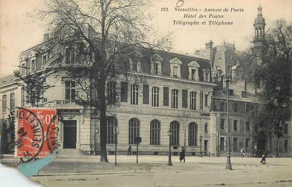 Versailles - Avenue de Paris — Postamt, Telegraph und Telefon — Édia Paris-Versailles n°123 - Vorderseite