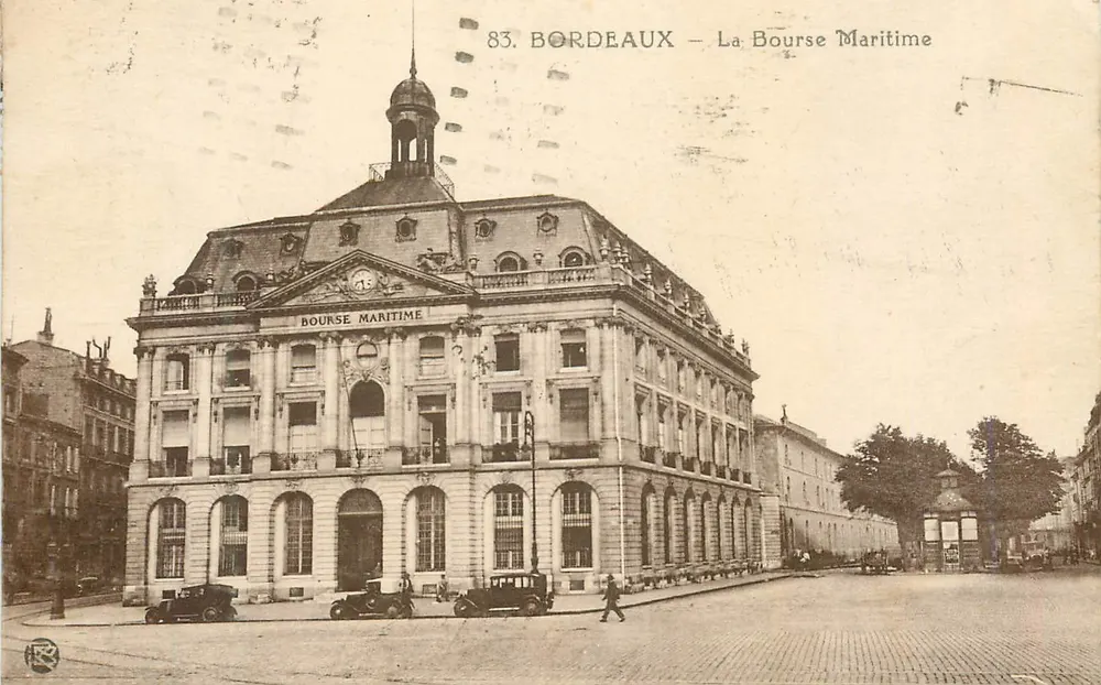 Bordeaux — A Bolsa Marítima — Ets Rivière-Bureau, Phototype - Frente