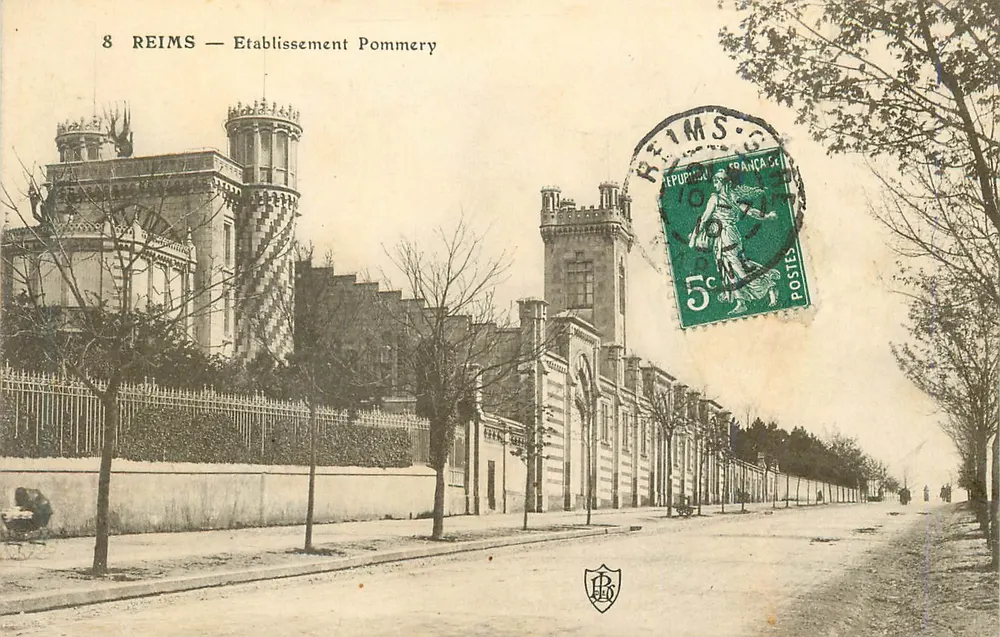 Reims — Estabelecimento Pommery — Editor não identificado, n° de série 8 - Frente