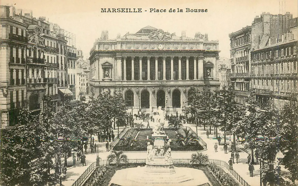 Marselha - Praça da Bolsa — editor BREITEN — número de série não visível - Frente