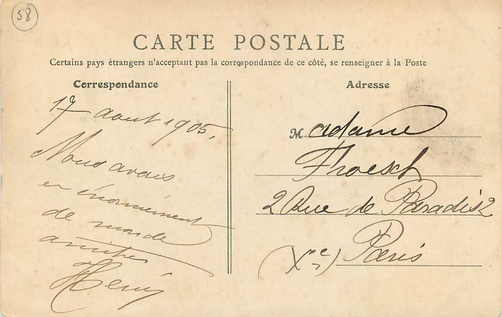 Nevers — Abside da Catedral São Ciro — B.F., Paris - Verso