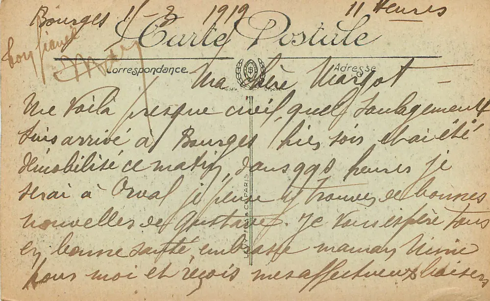 Nevers — O Quai da Loire — Edição B. N. n° 44 - Verso