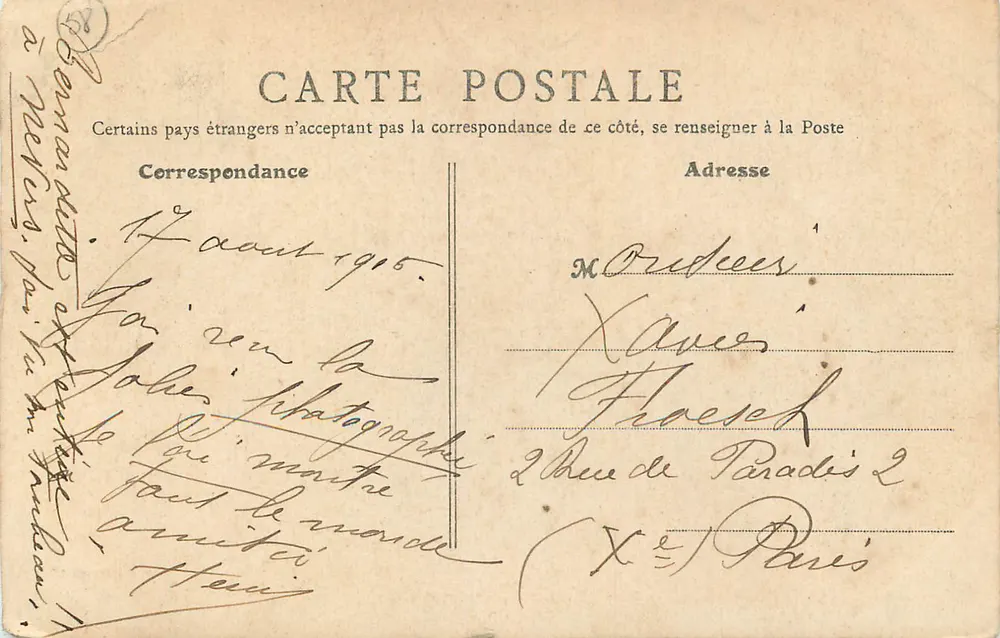 Nevers — Vista panorâmica — B. F., Paris (1) - Verso