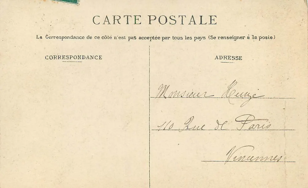Nevers — O Campanário da Catedral — Edição especial N. G. - Verso