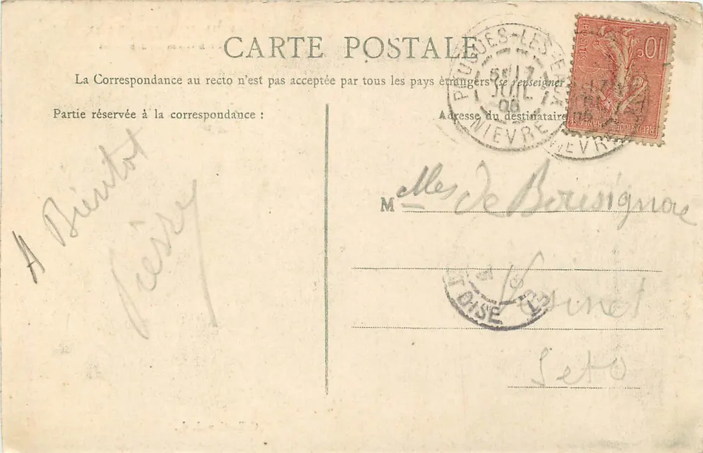 Pouguès-les-Eaux — Thermal Establishment — Collection J. L. - Back