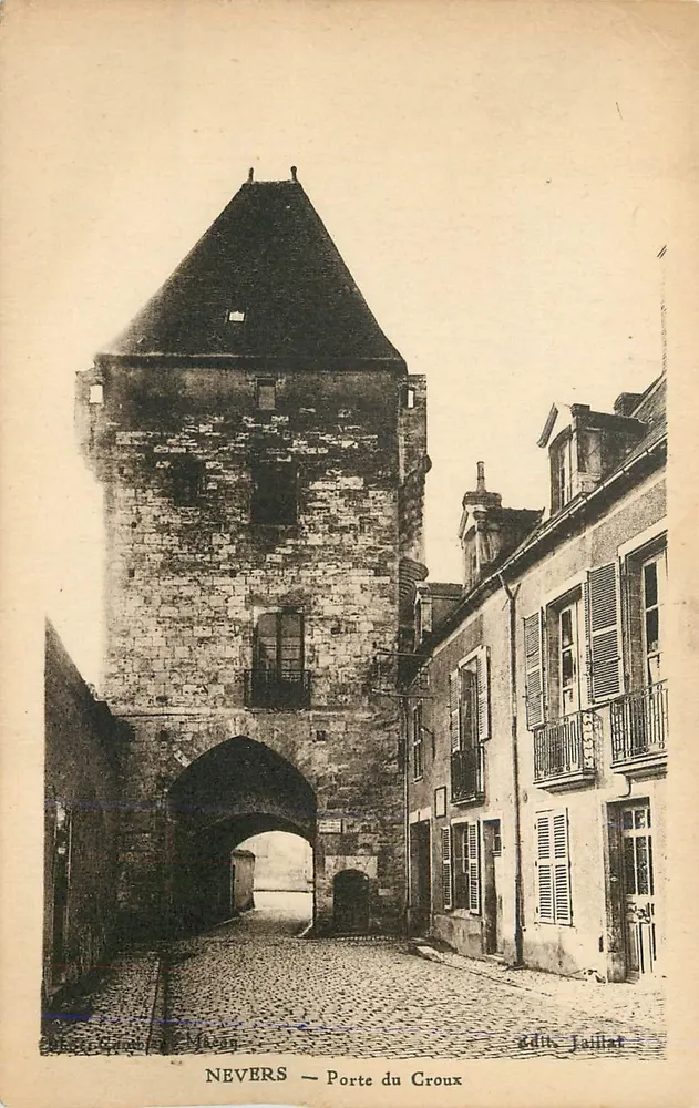 Nevers — Porte du Croix — Édit. Jaillat - Frente