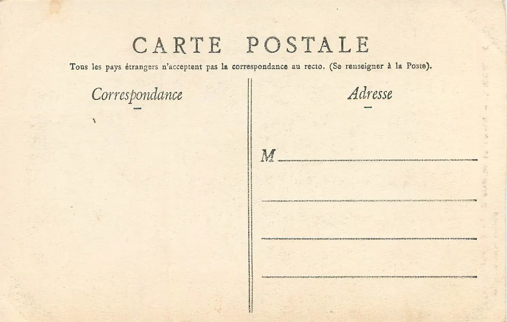 Nevers — Praça e Estátua da República — Edição Especial N. G. - Verso
