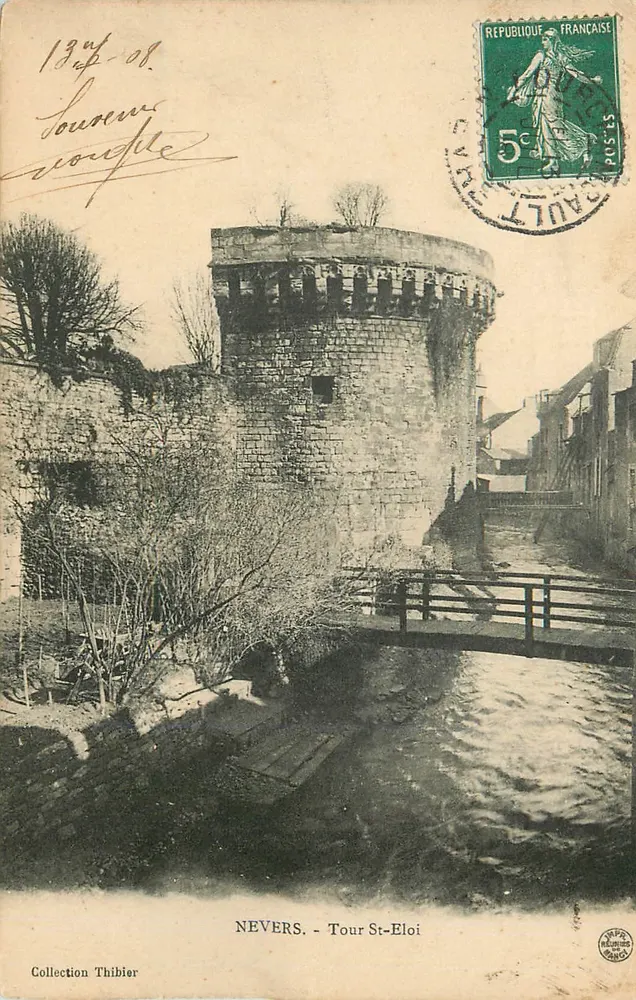 Nevers - Torre St-Eloi — editor Thibier, número de série não visível - Frente
