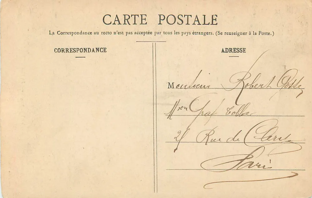 Nevers - Torre St-Eloi — editor Thibier, número de série não visível - Verso