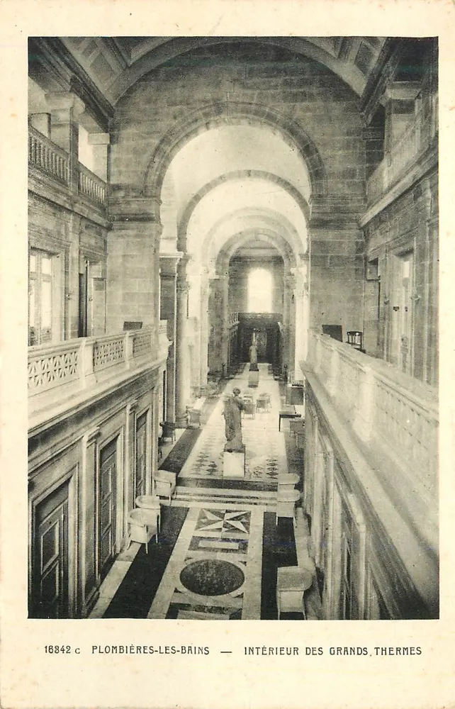 Plombières-les-Bains — Interior dos Grandes Termas — Édition Chr. Renaud, Plombières-les-Bains - Frente