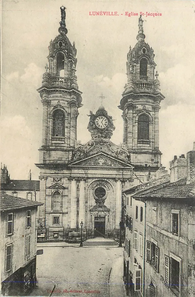 Lunéville - Igreja de São Jacó — editor Léon Lefebvre, n° de série 54 A - Frente