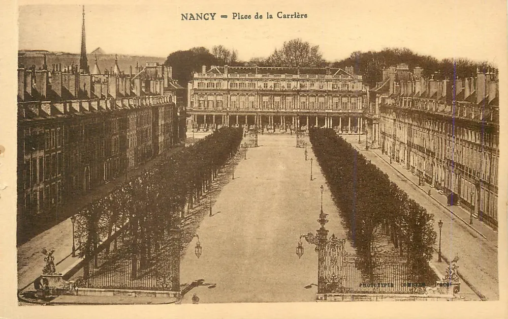 NANCY — Place de la Carrière — Prud'homme & Amiée, n° 7407 - Frente