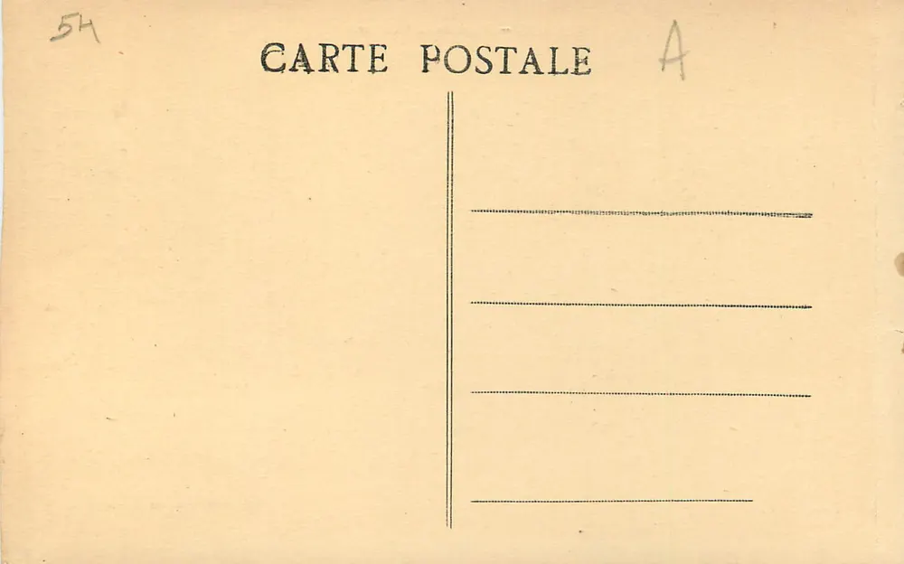 NANCY — Place de la Carrière — Prud'homme & Amiée, n° 7407 - Verso