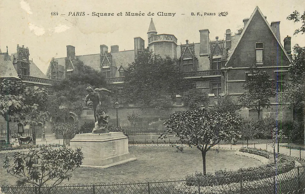 Paris - Square e Museu de Cluny — B.F., Paris, n°484 - Frente