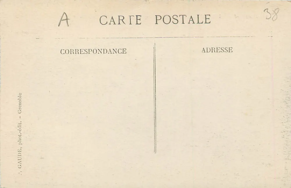 Vizille — Die Rampe von Laffrey und das Tal der Romanche — GAUDE, Grenoble - Rückseite