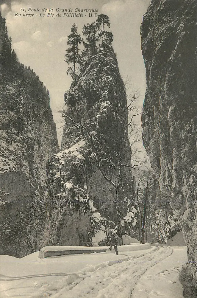 Rodovia da Grande Chartreuse — Inverno — O Pico do Étillette — B.B. - Frente