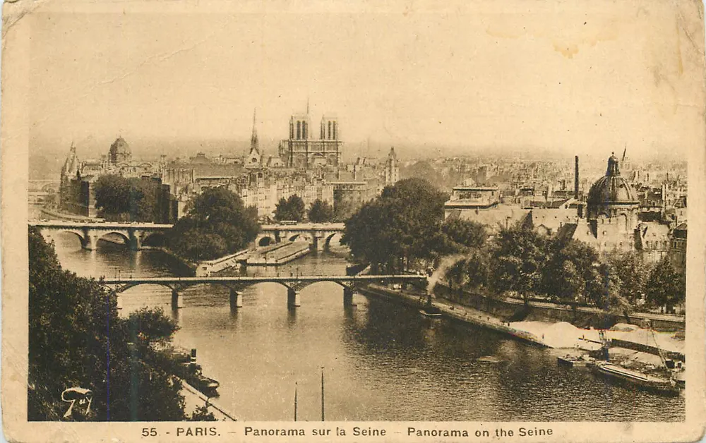 PARIS — Panorama sur la Seine — éditeur : Paris, n° 55 - Frente