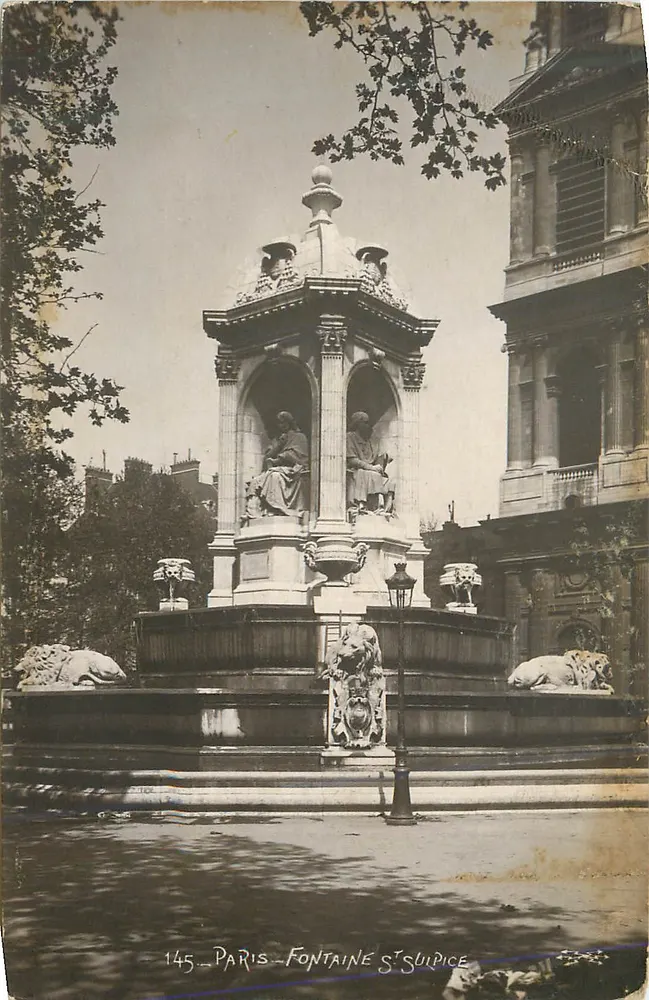 Paris - Fontaine Saint-Sulpice — Electrophot - Paris - n°145 - Frente