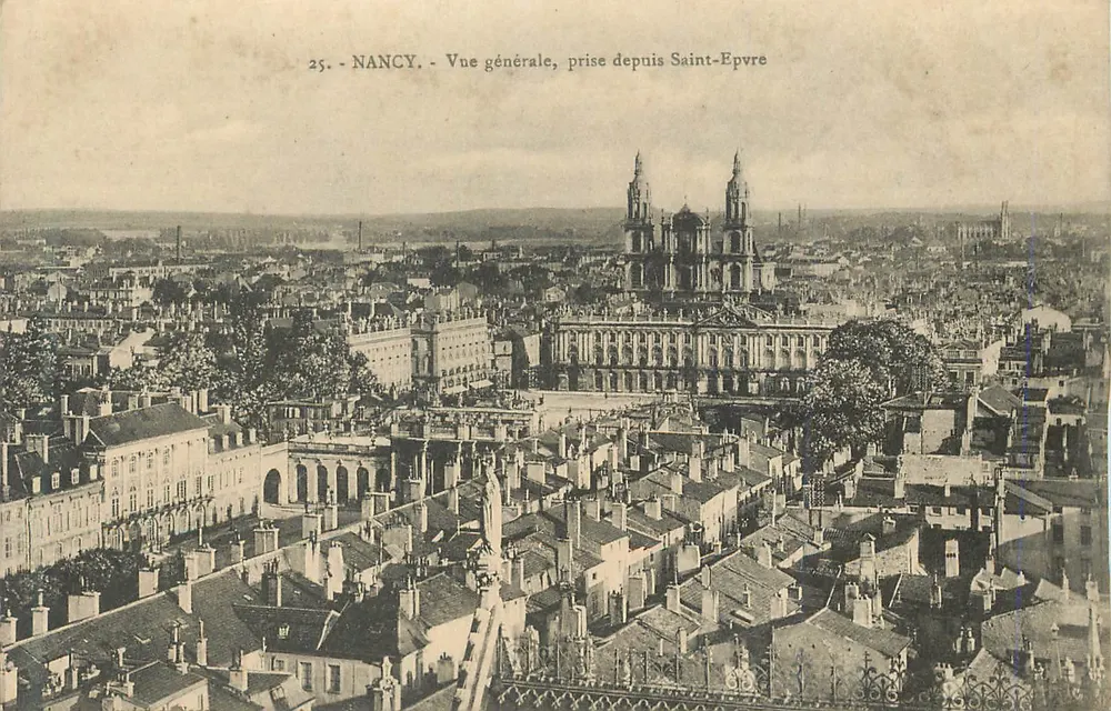 NANCY — Vista geral tirada de Saint-Epvre — editor desconhecido, n° 25 - Frente