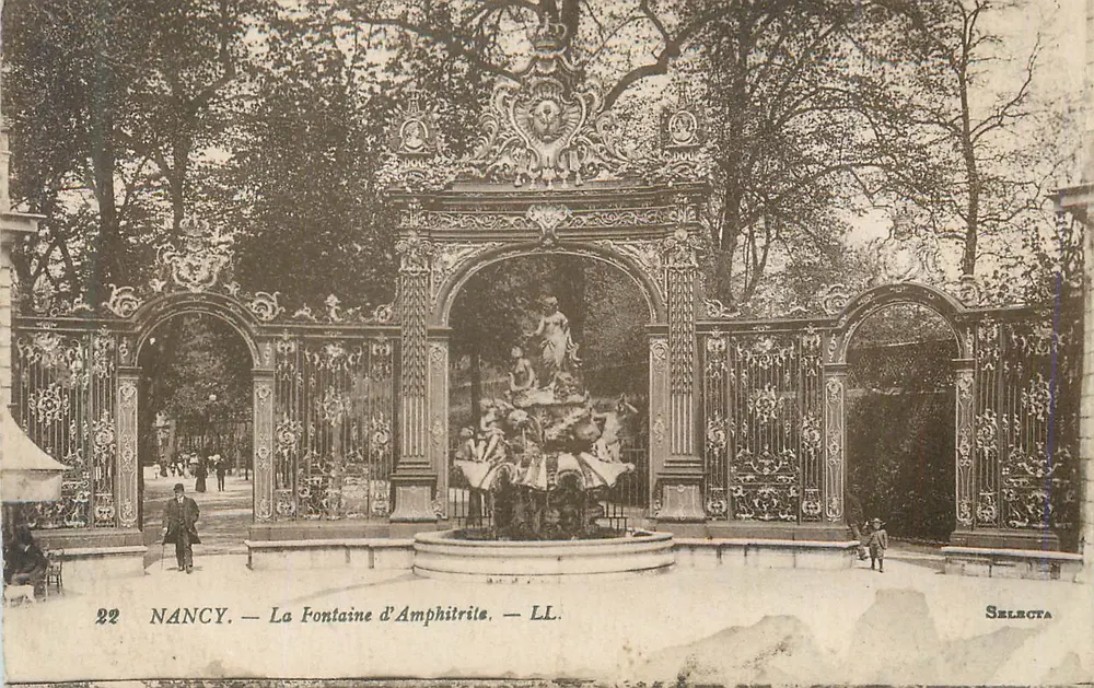 Nancy — A Fonte de Amphitrite — Selecta, n°22 - Frente