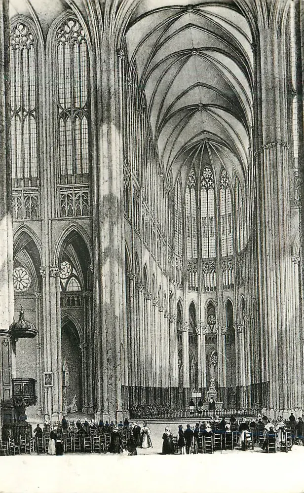 Beauvais (Oise) — O Coro da Catedral — Foto DUBOIS - Frente