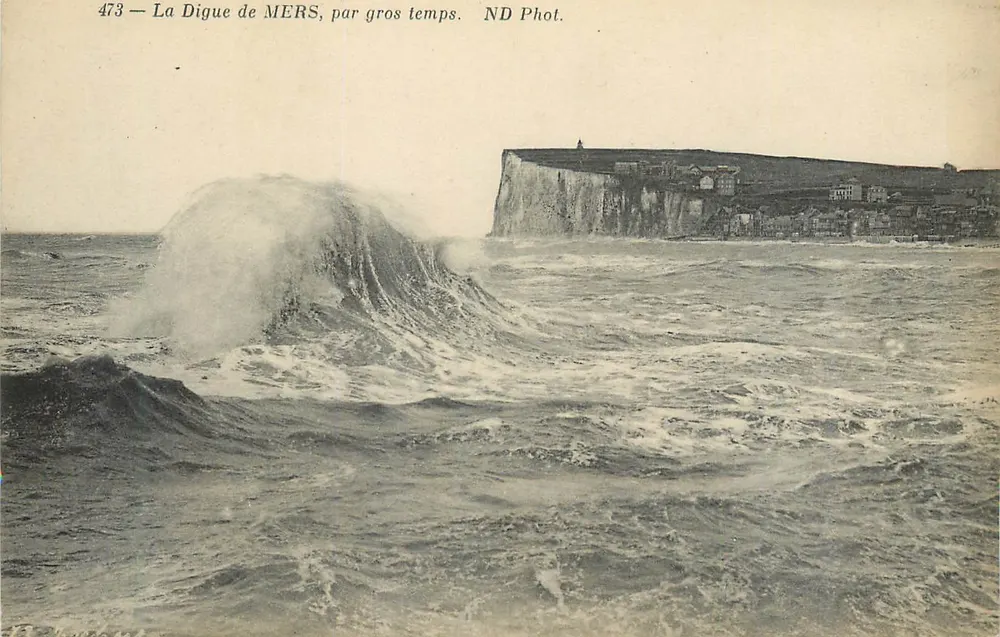 A Digue de MERS, em tempo ruim — ND Fot. — n° 473 - Frente