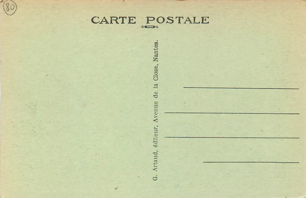MERS-les-BAINS (Somme) — Die Küste und der Kliff — G. Artaud, Nantes - Rückseite