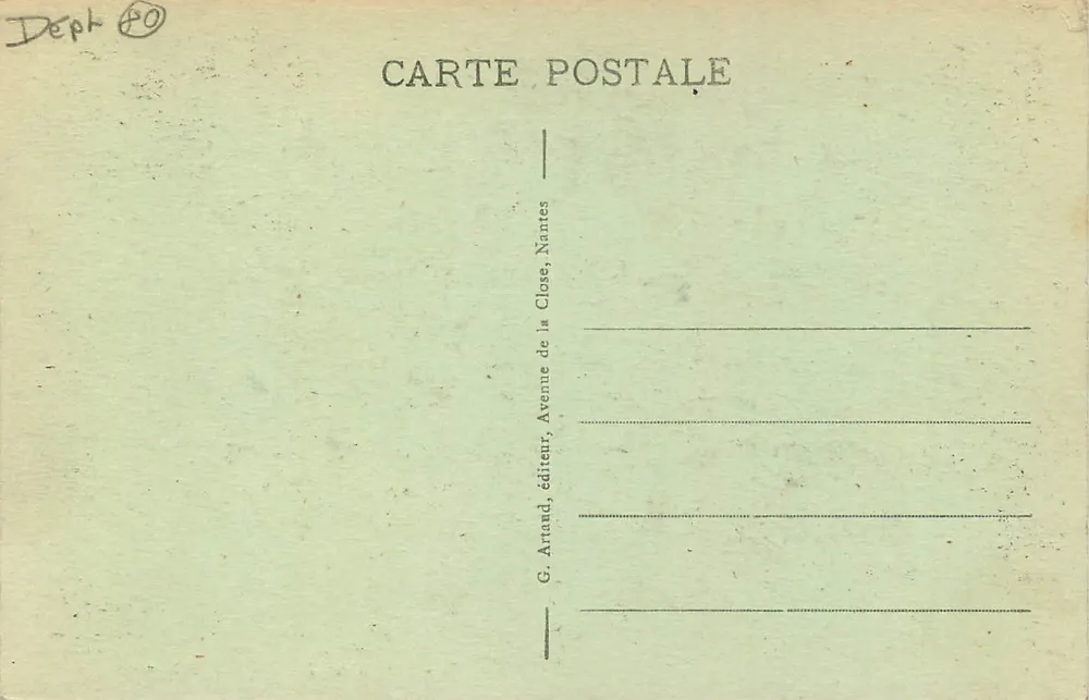 MERS-les-BAINS — A Esplanada — G. Arnaud, Nantes - Verso