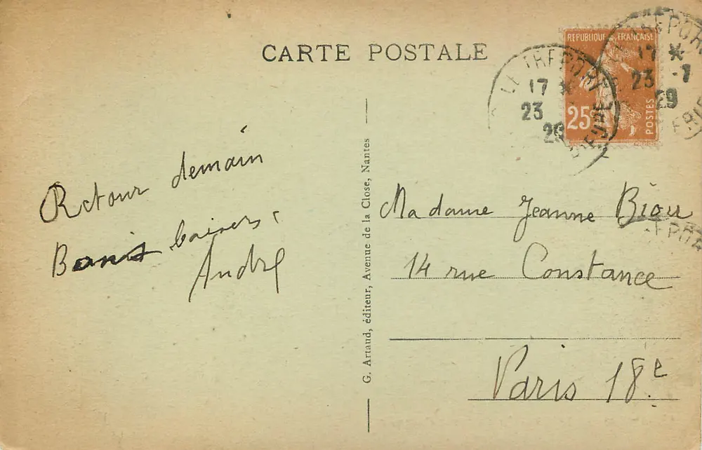 MERS-les-BAINS - Plaża — G. Artaud, wydawca, nr 13 - Rewers