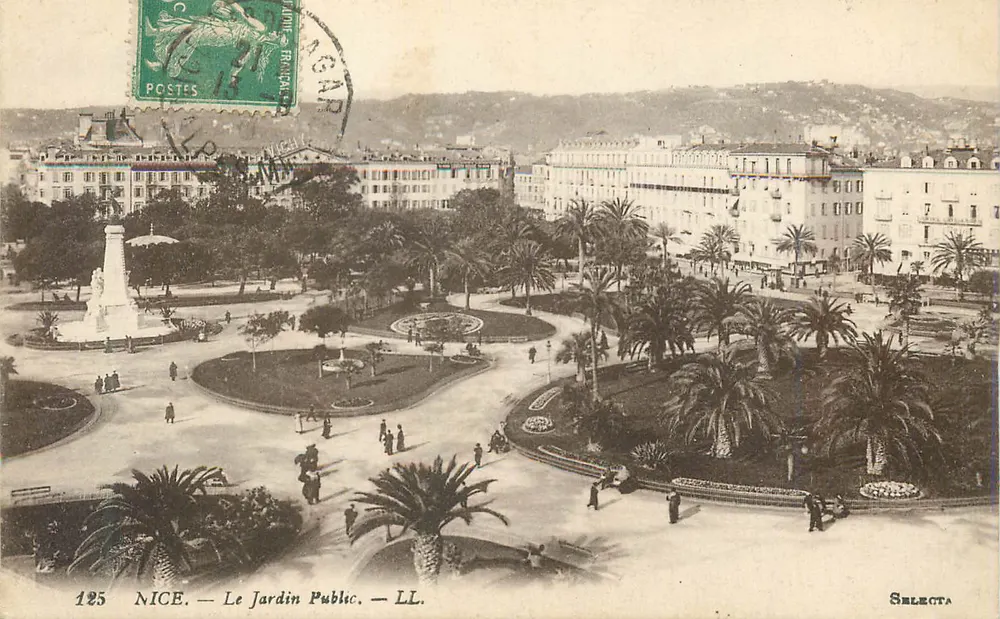 Nice — O Jardim Público — Selecta, n°125 - Frente