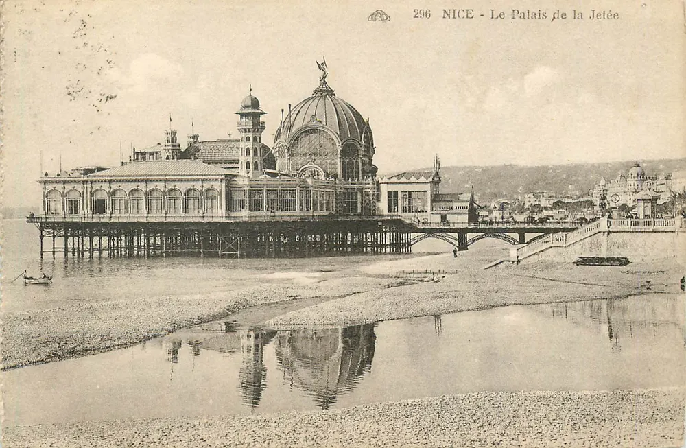 NICE - O Palácio da Jetée — editor Cie Alsacienne des Arts Photomécaniques, n° 296 - Frente