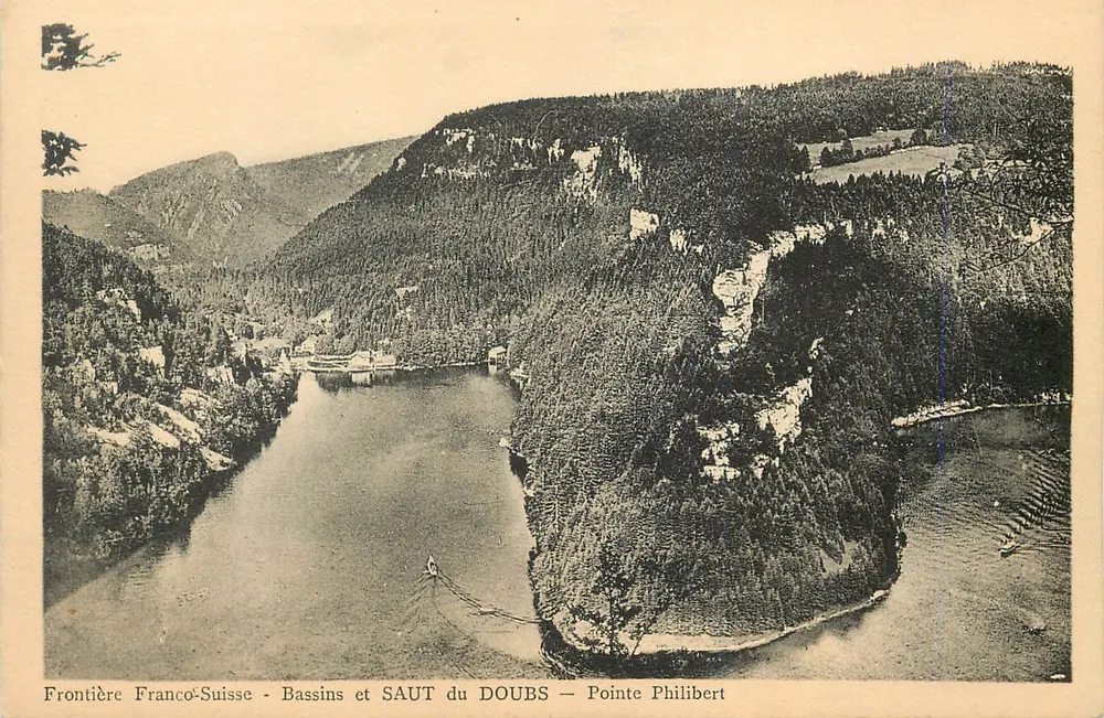 Grenze Frankreich-Schweiz - Becken und SAUT DU DOUBS — Pointe Philibert - Vorderseite