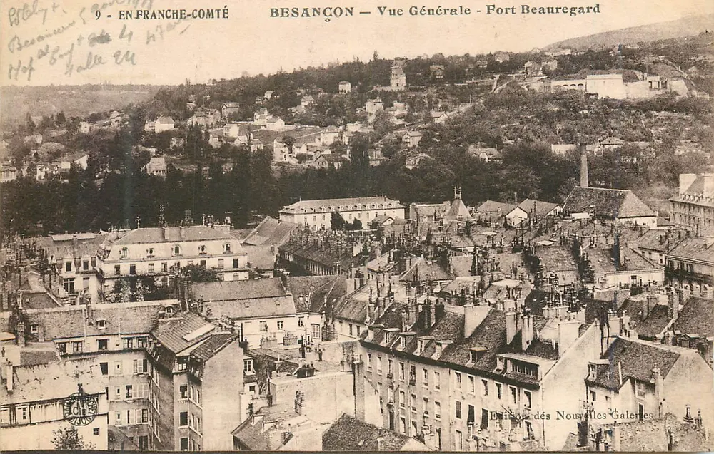 Besançon — Vista Geral - Forte Beauregard — Edição das Novas Galerias - Frente