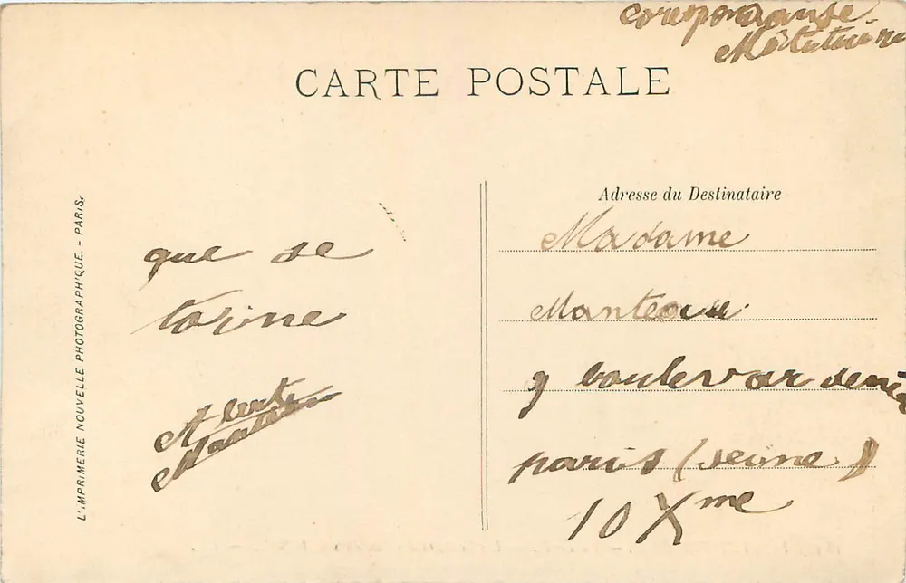 Fontainebleau — Der Wald. — Die Pfade der Höhen der Solle. — LL. - Rückseite