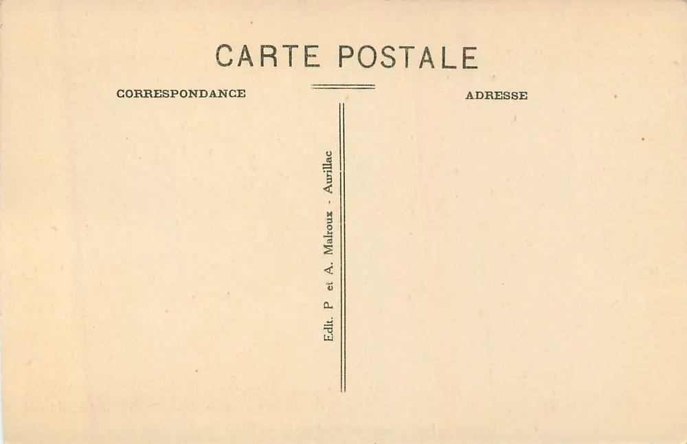 Cantal — Landschaft am südlichen Ufer des Puy-Mary — Verlag P. et A. Malroux, Aurillac - Rückseite